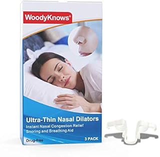 WoodyKnows Ultra-Thin Nasal Dilators (Large 3 pack)