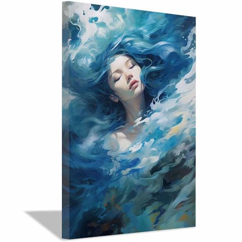 Poster vintage chevalier féminin pour habiller un mur blanc vide