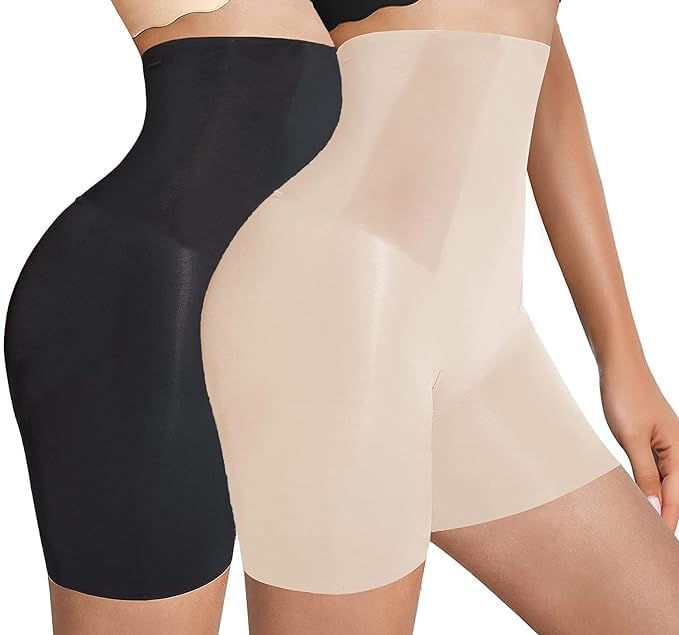 Image of KROYWEN Shapewear for Women Tummy Control High Waisted Body Shaper Shorts Shapewear