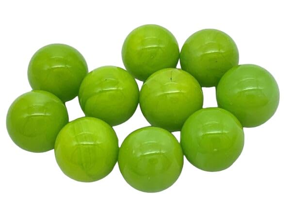 Generic 2023 14mm Opal Lime Green Glass Game Marbles (.55 inch) - Pack of 25