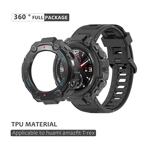 ULTECHNOVO Cobertura da Moldura Do Relógio Protetor de Tela Do Relógio Compatível Com Amazfit T-Rex
