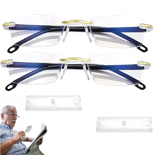 Auto Focus Glasses,Automatic Zoom Reading Intelligent Anti-Blue Light Presbyopia Glass,Self Adjusting Presbyopia Glass。