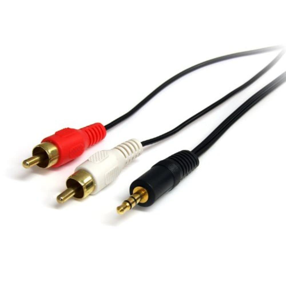 StarTech.com 1 stopy 3,5 mm męski na 2 x RCA męski kabel audio stereo