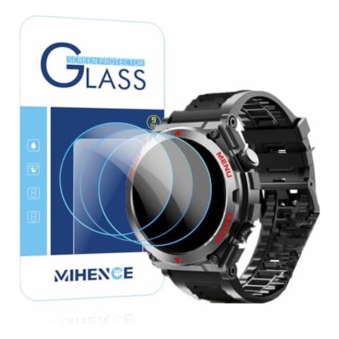 MIHENCE 9H Tempered Glass Protector for S66 Smart Watch Cover