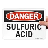 SmartSign "Danger - Sulfuric Acid" Label | 7" x 10" Laminated Vinyl