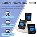 Battery Charger Bundle Kits for GoPro Hero 13 Black - 3 Pack Enduro Rechargeable Extra Batteries for Go Pro Hero13 GoPro13 Triple Charging Case Charger Station
