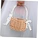 Parliky Woven Flower Girl Basket with Handle Versatile Decorative Flower Basket for Weddings Parties Home Storage Outdoor Picnics Compact Stylish Design for All Occasions
