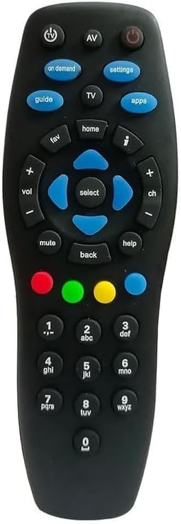 Image of Remote for Tata Sky Set Top Box - Works with HD & SD Ta-taPlay Setup Boxes | Match Existing Keys | Non-Voice Remote Control Replacement(Tata Sky Remote)