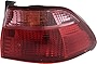 Evan-Fischer Tail Light Assembly Compatible with 1998-2000 Honda Accord Outer Sedan Passenger Side
