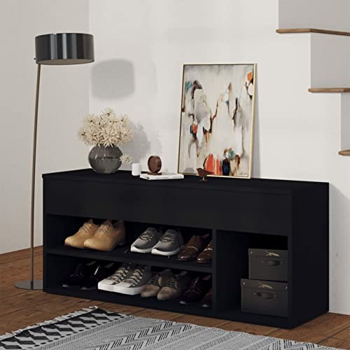 Banc à Chaussures avec Siège et Miroir pour Organiser une Petite Entrée