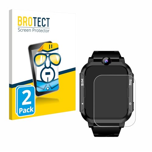 BROTECT Protector Pantalla para Blackview Z20 Kids Smartwatch Protector Transparente (2 Unidades) Anti-Huellas