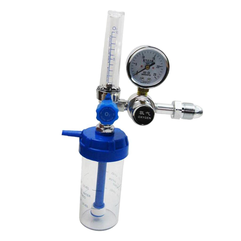 Oxygen Regulator with Pressure Gauge & Flow Meter for Oxygen Cylinder | Adjustable Pressure Reducer for Home, Hospital & Emergency Use | Metal Construction Oxygen Control Accessory-picture-29