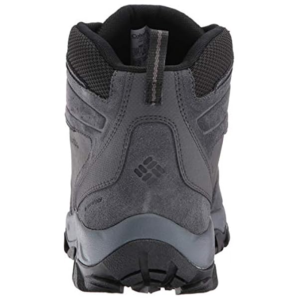 Columbia Men's Newton Ridge Plus II Suede Waterproof Wide Hiking Shoe, Shark, Black, 9 Wide US