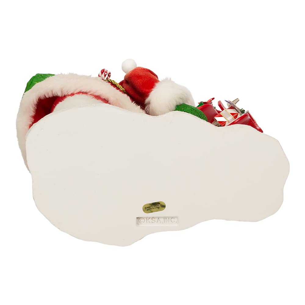 Kurt S. Adler Babbo Natale Fabriché™ Con Cassetta Postale - 26,5 Cm, Multicolore, Resina E PVC - 2