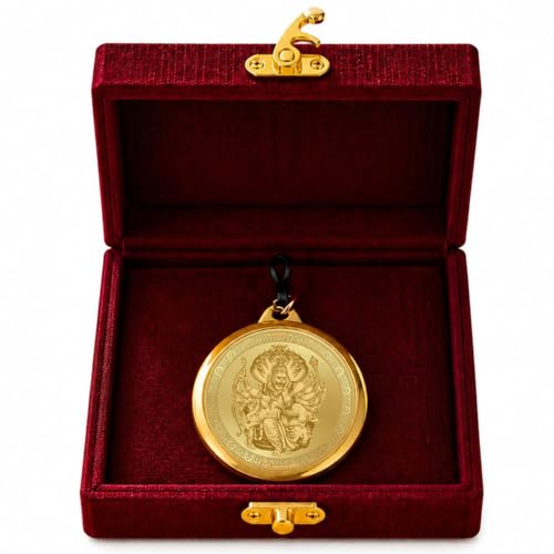 Image of DIVINITI 24K Gold Plated Double-Sided Religious Pendant with Premium Gift Box, Spiritual Locket for Men & Women, Devotional Jewellery for Gifting & Everyday Wear