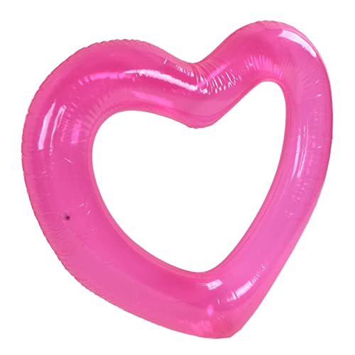 Mumusuki Pool Floats, Inflatable Swim Rings Heart Shaped Swimming Pool Loungers Tube River Lake Beach Floaty, Wedding Bride Decoration, Fun Toy Raft Lounge for Adults