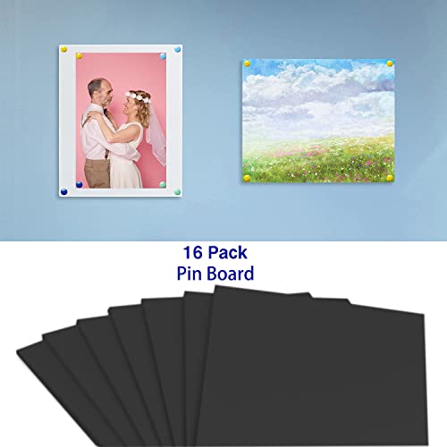 AZKEEGREY 16 Stücke A3 Schaumstoffplatte, Schwarz Styroporplatten 42 x 29.7cm, Leichtschaumplatte 5mm für Modellieren Montage Kunstprojekte