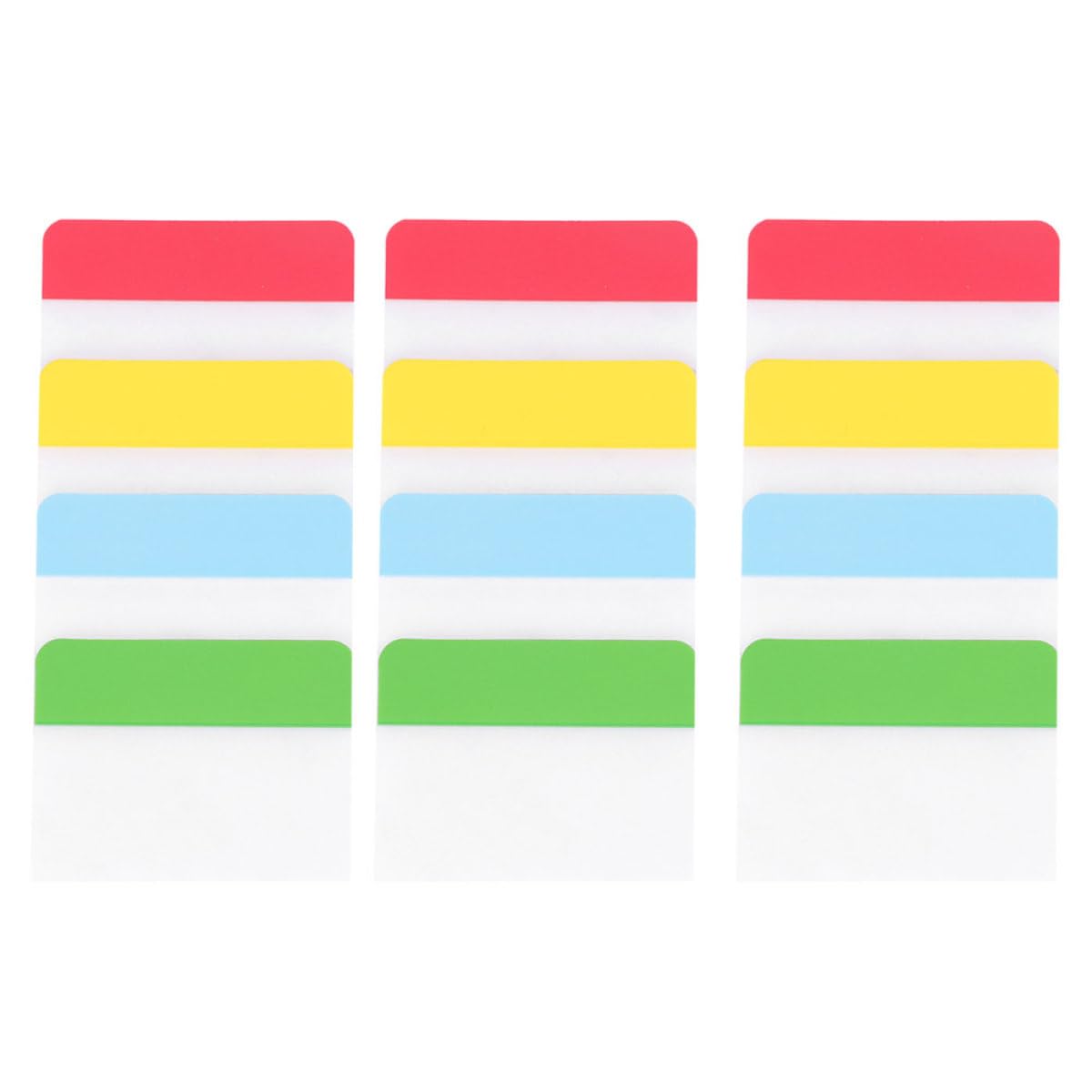 PATKAW ページマーカー 位置変更できるスティッキーインデックスタブ 半透明フラグタブ 書類整理や試験勉強に適した鮮やかカラー索引ラベ