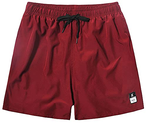 MADHERO Mens Swim Shorts 4 Way Stretch Short Bathing Suits Swim Trunks Mesh Liner2