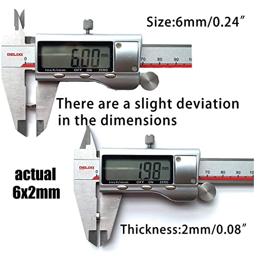 100pcs 6mmx2mm Magnets (Actual Size) - Tiny Mini Small Round Thin Magnets for 3D Printing, Crafts, Miniatures, Small Models and Paper Crafts - Come with a Storage Case