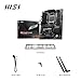 MSI PRO B650-S WiFi V1 Motherboard, ATX - Supports AMD Ryzen 9000/8000 / 7000 Series Processors, AM5 - DDR5 Memory Boost 6000+MHz/OC, 2 x PCIe 4.0 x16, 2 x M.2 Gen4, Wi-Fi 6E