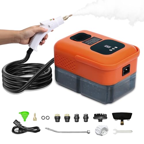 Handheld Steam Cleaner, 2500W Pressurized Steamer for Cleaning with 14 Accessories, Multipurpose...