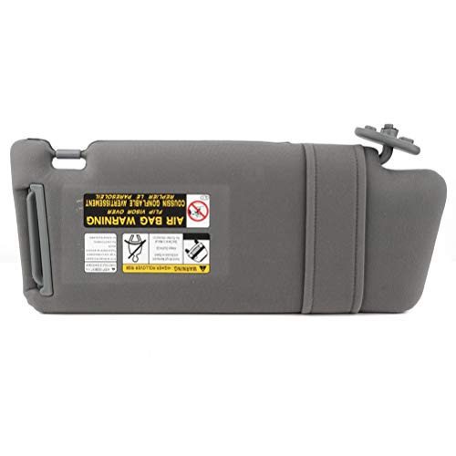 STAYTOP Sun Visors fit for 2005-2014 for Toyota for Tacoma Left Driver Side Automobile Sun Visor for Car Without Sunroof (Gray)