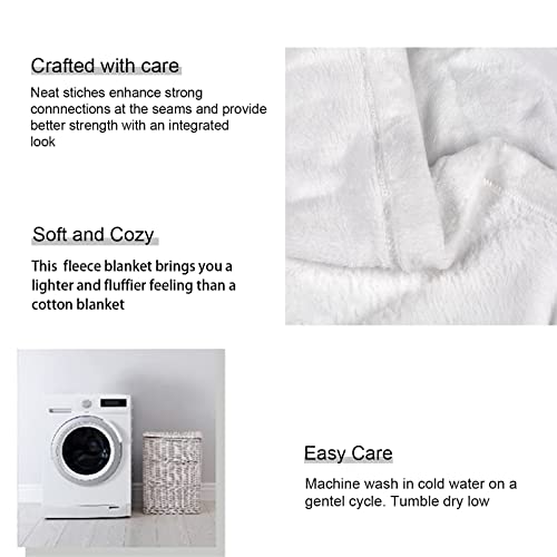 HommomH Black Lab Blanket, Gorgeous Labrador Dog Print, Soft Fluffy Fleece Throw 40"x50"