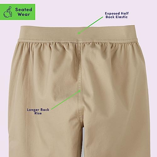 French Toast Boys' Adaptive Seated Straight Fit Stretch Twill Pant with Thigh Pocket4