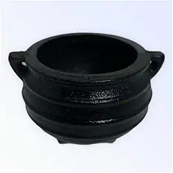 Caldeirão Bruxa Tripé em Ferro Fundido Sem Tampa 300 ml