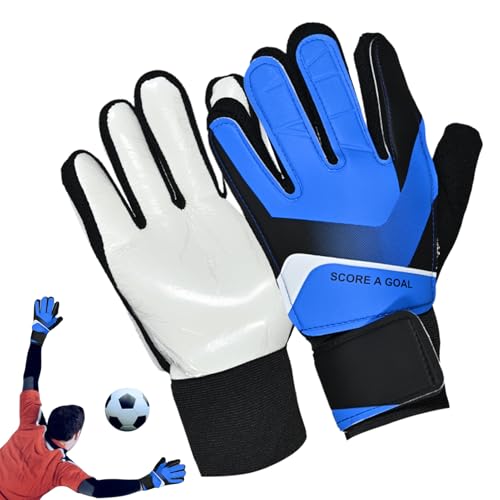 Guantes de portero antideslizantes | Guantes de portero de fútbol para niños | Equipos deportivos para portero, manoplas de fútbol de agarre fuerte para niños, niños, mujeres, hombres, partidos de