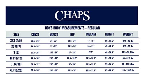 Chaps Boys' Big Formal Suit Vest, Charcoal Heather, X-Small (6/7) #TOP4