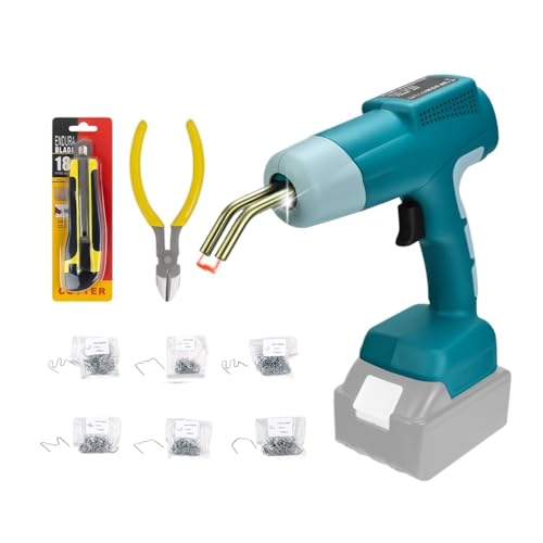 Pistola De Soldar De Plástico De 80W Con 600 Uds. De Clavos For Reparación De Automóviles, Herramienta De Alambre De Soldadura, Kit De Soplete For Batería De Iones De Litio De 18V Y 20V FáCil De Usar