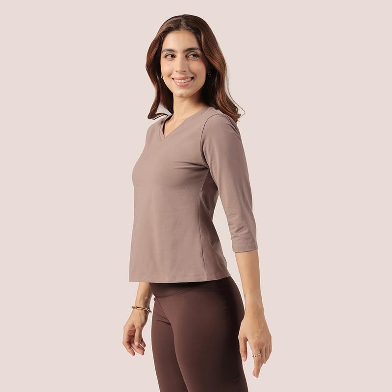 Image of BlissClub Women's Cotton Blend Regular fit T-Shirt