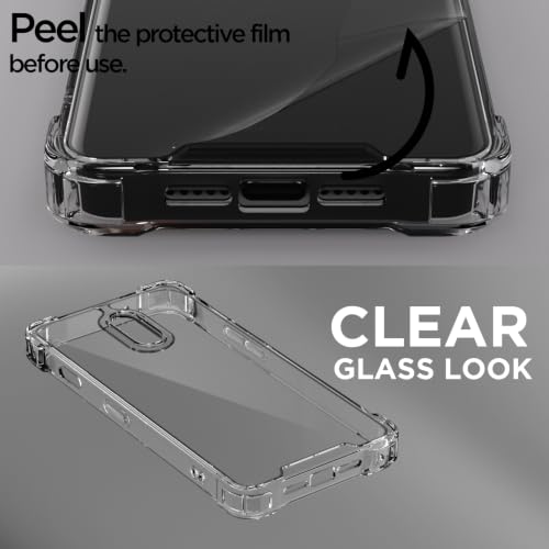 Image of Outlouders Back Cover for OnePlus 6T / OnePlus 7 Clear Transparent PC + TPU Bumper Case with Raised Edges for Shockproof Protection (Transparent)