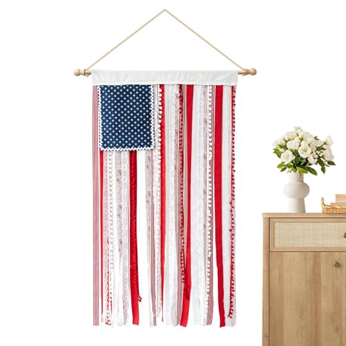 Bannière patriotique 127x68cm pour décoration murale de jardin