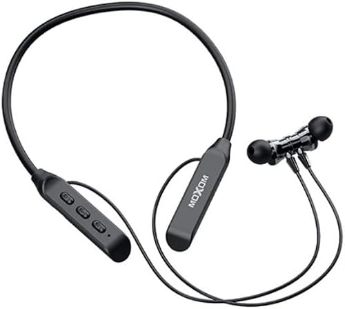 Moxom Bluetooth 5.0 Magnetic Neckband Wireless Headset