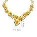 CHOW SANG SANG Chinese Wedding Collection 999.9 24K Solid Gold Price-by-Weight 120.89g Gold Hydrangea flowers Necklace for Women 84306N | 20 Inches, (51 CM)