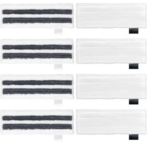Lot de 8 Bonnette Nettoyeur Vapeur Pour Karcher SC3, SC4 Bonnettes Lingettes de Rechange Chiffons en Microfibre Lingettes Remplacement pour le Nettoyeur à Vapeur Serpillere Balai Vapeur