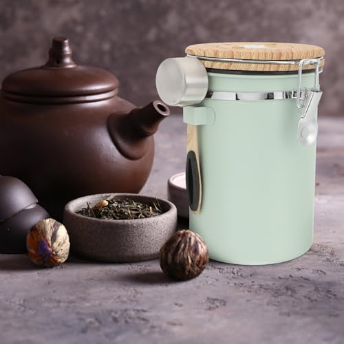 Contenedor hermético para granos de café acero inoxidable miniatura 3