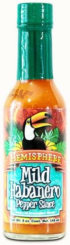 Hemisphere - Mild Habenero Pepper Sauces Beware Heat Level - 5 oz Bottle (MILD)