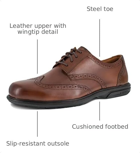 Image of Florsheim Work Loedin Wingtip Oxford ST Men's Oxford
