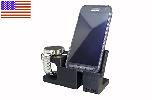 Artifex Design Stand Compatible with Huawei Smartwatch Charging Stand (Huawei Phone Combo Black)