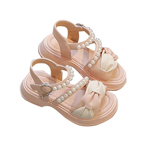 Summer New Soft Lightweight Rubber Sole Fashion Personality Beaded Girls Sandals Little Girl Sandals Size 6