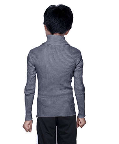 Image of indi weaves Boys Wollen Warm High Neck Full Sleeves T-Shirt /Inner /Skivvy for Winter (Pack of 2) Blue /Gray 6-7 Years 10110-0513-IW-P2-26