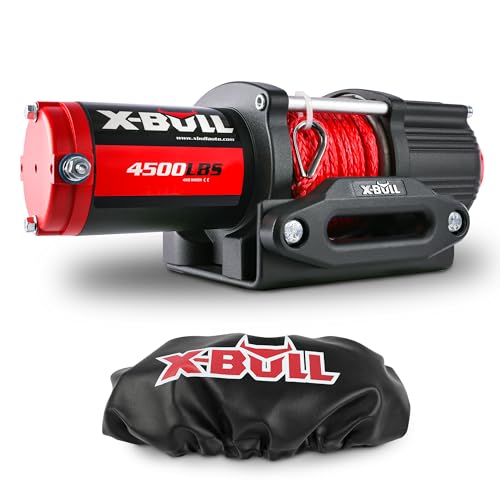 Winche eléctrico X-BULL 4500 lbs con cuerda sintética miniatura 1
