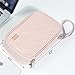 NISHEL Travel Cord Organizer Case, Double Layers Tech Electronic Bag, Essentials for Charger, Cable, Phone, Flash drive, Pink