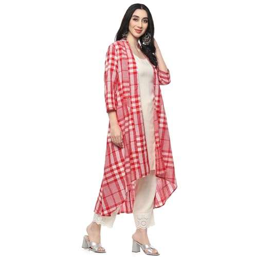 Image of BIBA Women Cotton Straight Dyed Suit Set