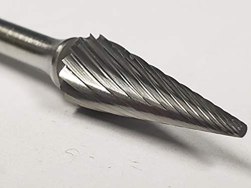Fresa de carburo con cabeza 1/4 in y vástago 1/8 in miniatura 4