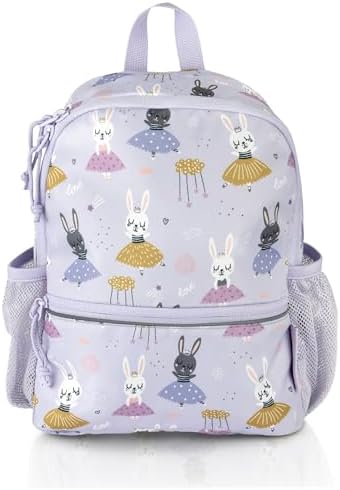 Zainetto Nuvita 8741 Per Bambini 3-6 Anni - Ergonomico, Con Scomparti, Cinghie Regolabili, Amaranto/Gatto